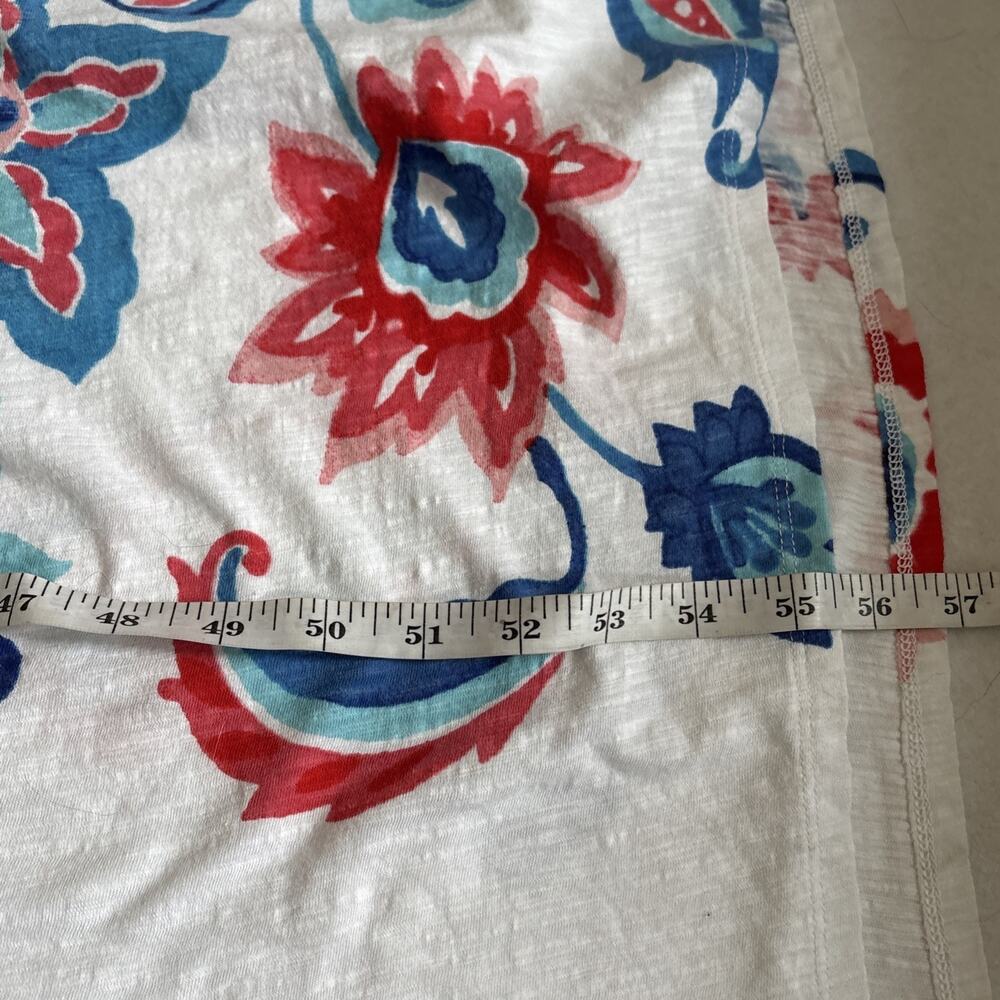 Chico’s Women’s Maxi Dress Paisley 3-4 Sleeve Tie Waist Cotton Beach Sz M / 12 - Picture 14 of 16
